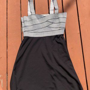 Black and white checkered dress